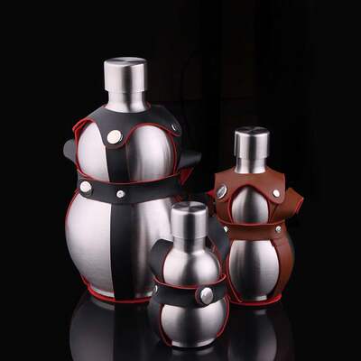 一片月新款304户外便携酒葫芦水