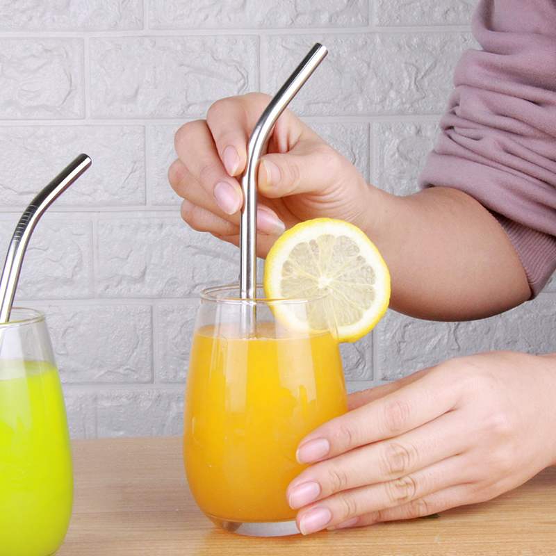 一片月新款304不锈钢环保饮管奶