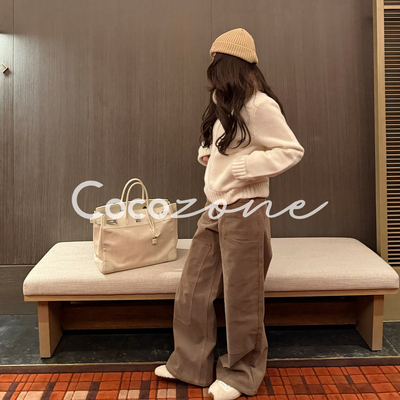 COCO ZONE 刘 一一 “瑞雪”羊毛混纺毛绒饰边外套 CD1A1762