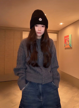 COCO ZONE 刘11【100绵羊毛】单排扣层次感羊毛衫CD1A1422