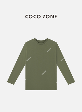 COCO ZONE 刘一一 26早春 纯色休闲长袖T恤时尚圆领上衣 CC2C1782
