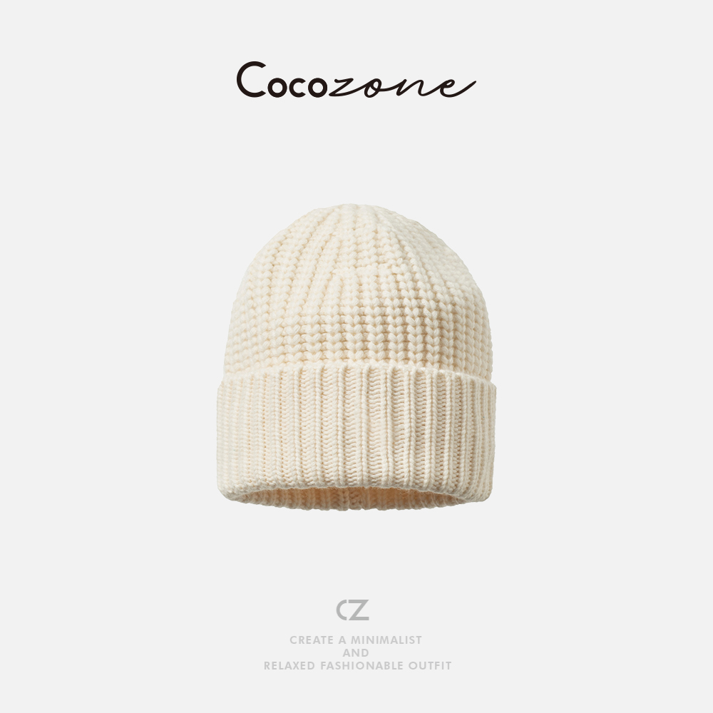 COCO ZONE 刘 一一 【羊毛羊绒混纺】针织帽子 CD2A2811