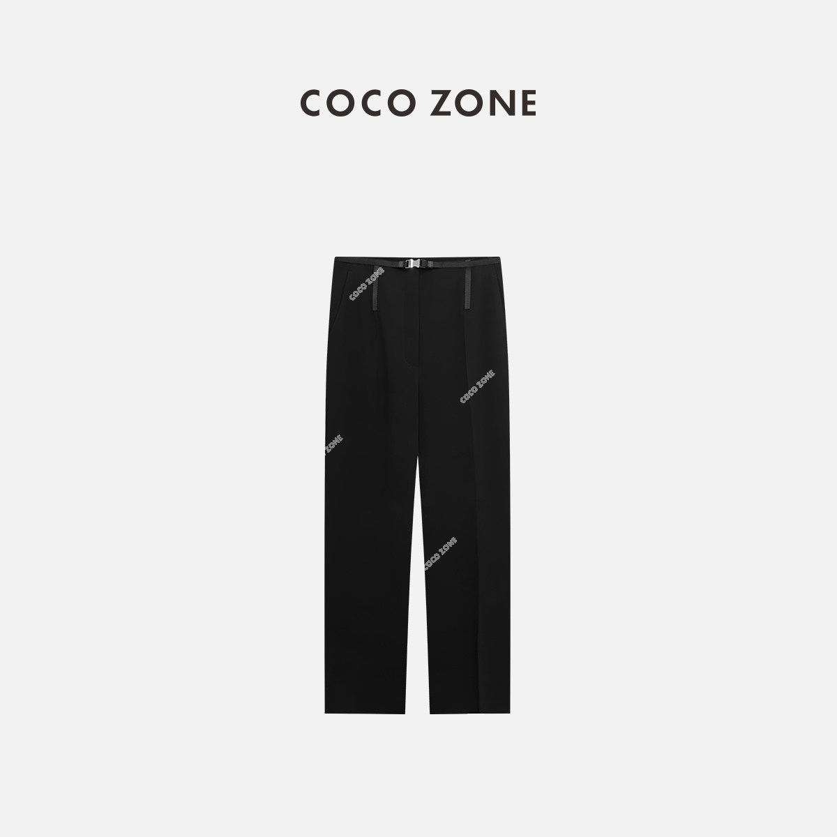 COCO ZONE 2023新款时尚休闲裤直筒显瘦直筒西裤 23C17010