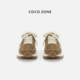COCO CC2D2497 圆头系带女鞋 ZONE 刘11复古小众高级感厚底休闲鞋