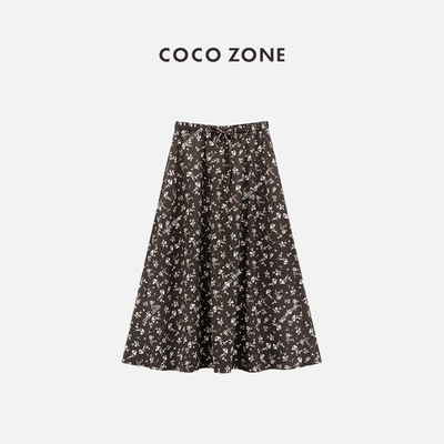 COCOZONE法式时尚碎花半身裙