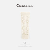 刘11 COCO ZONE 羊毛菱型格纹堆堆袜简约百搭灵动活力感袜套