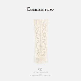 COCO ZONE 刘11 羊毛菱型格纹堆堆袜简约百搭灵动活力感袜套