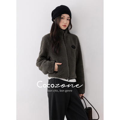 COCO ZONE 刘一一 “小暖炉”绵羊毛混纺层次感外套  CD1A1201