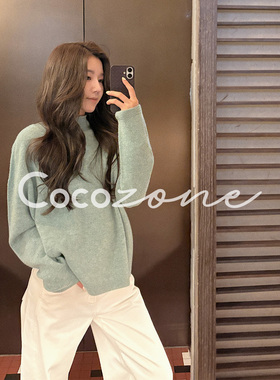 COCO ZONE 刘 一一“定染毛衣”100绵羊毛高领羊毛衫 CD2A3262