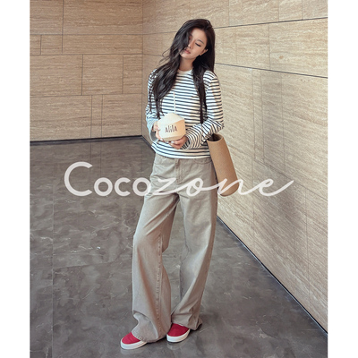 COCO ZONE 刘 一一“帆船牛仔裤”100棉牛仔裤 CF2A0125