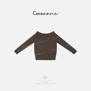 ZONE 套头针织衫 刘一一 一字领长袖 CD2A0592 桑蚕丝莱赛尔 COCO