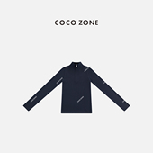 针织衫 COCO CC2D3171 半拉链简约修身 显瘦立领长袖 ZONE 刘一一