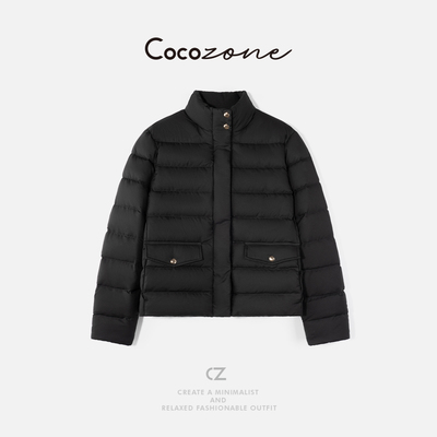 COCO ZONE 刘 一一 90鹅绒纽扣立领鹅绒服 CD2A2741