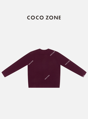 COCOZONE刘112025早秋新款简约休闲圆领套头针织衫上衣CC1D2889