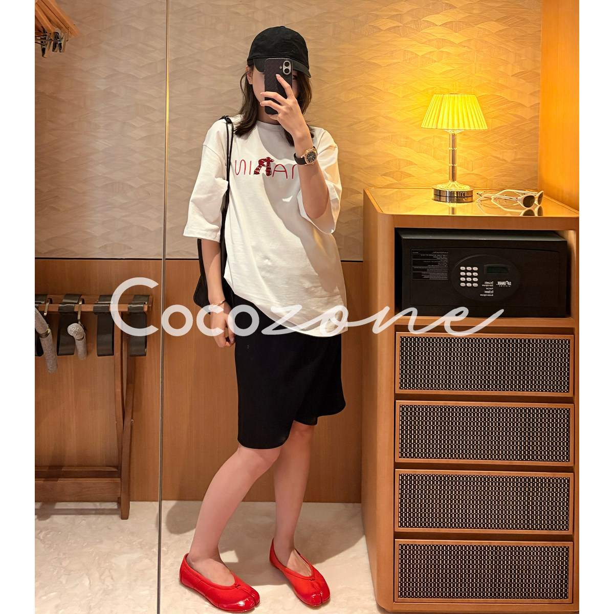 COCO ZONE刘一一"童趣系列"100棉26春夏圆领字母短袖T恤 CF1A0683