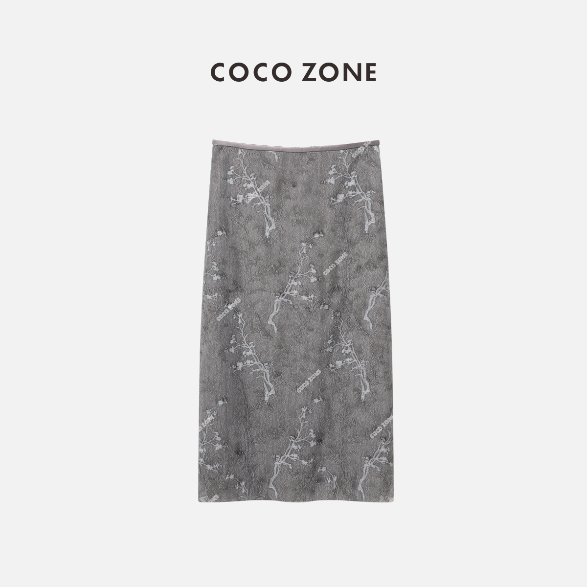 COCO ZONE 刘112025春夏款新中式提花半身裙国风气质设计感裙子