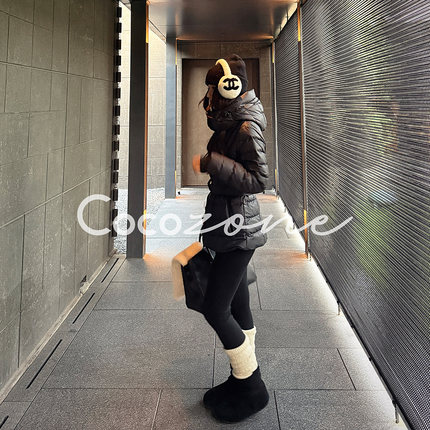 COCO ZONE 刘一一 “滑雪服”95白鹅绒连帽鹅绒服 CD2A1977