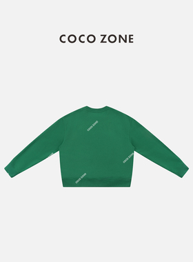 COCO ZONE 刘一一 100棉字母长袖卫衣别致圆领上衣 CC2C2315