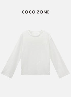 COCO ZONE&刘11夏季简约薄款长袖T恤百搭休闲上衣CC1B1234