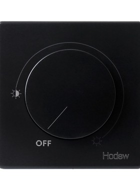 BE黑色无极调光开关旋钮式86型灯光2000W超大功率可控硅调光开关