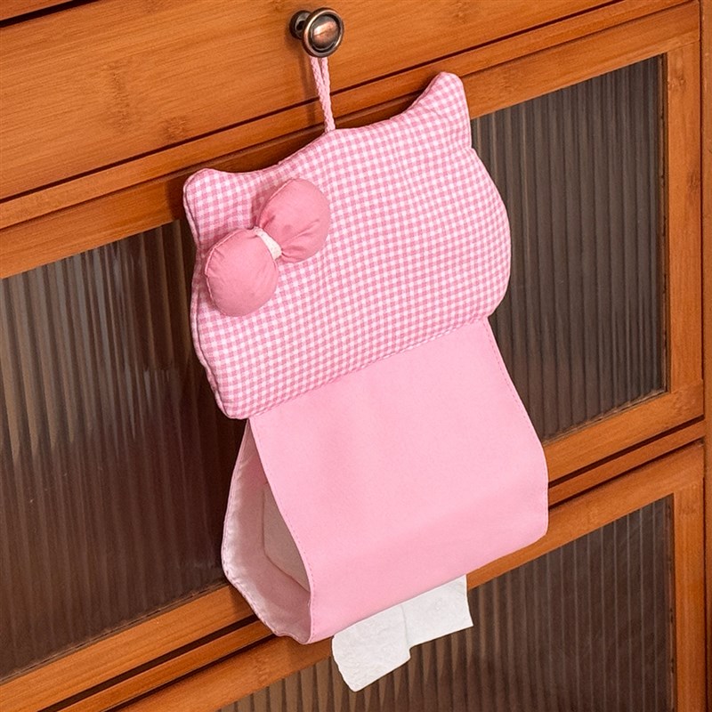 纸巾盒客厅2025新款壁挂式抽纸盒可爱卡通纸巾套挂袋洗脸巾收纳盒