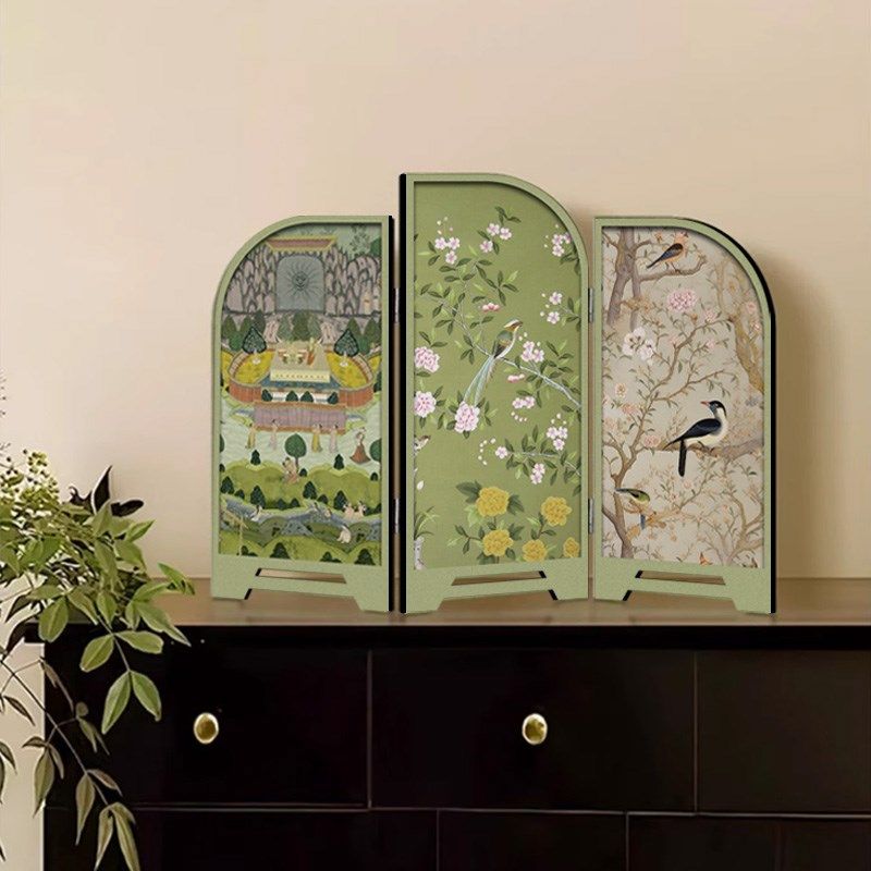 法式清新桌面摆件客厅小屏风装饰画中古风入户玄关鞋柜电视柜摆画,家居饰品,装饰摆件,淘宝优惠券,粉丝福利购,淘宝优惠卷