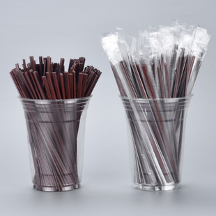 3孔咖啡吸管一次性热饮吸管 奶茶豆浆热饮搅拌棒 可选独立包装