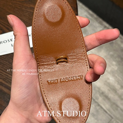 头层牛皮！优质真皮墨镜夹项链