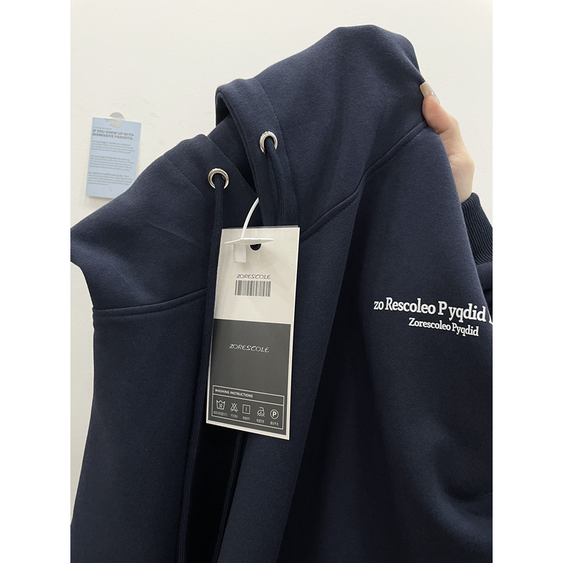 秋冬加绒加厚连帽卫衣女2024新款爆款重磅银狐绒美式宽松情侣外套