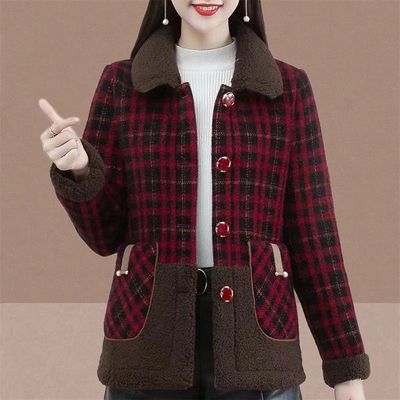 新款妈妈装冬装水貂绒女