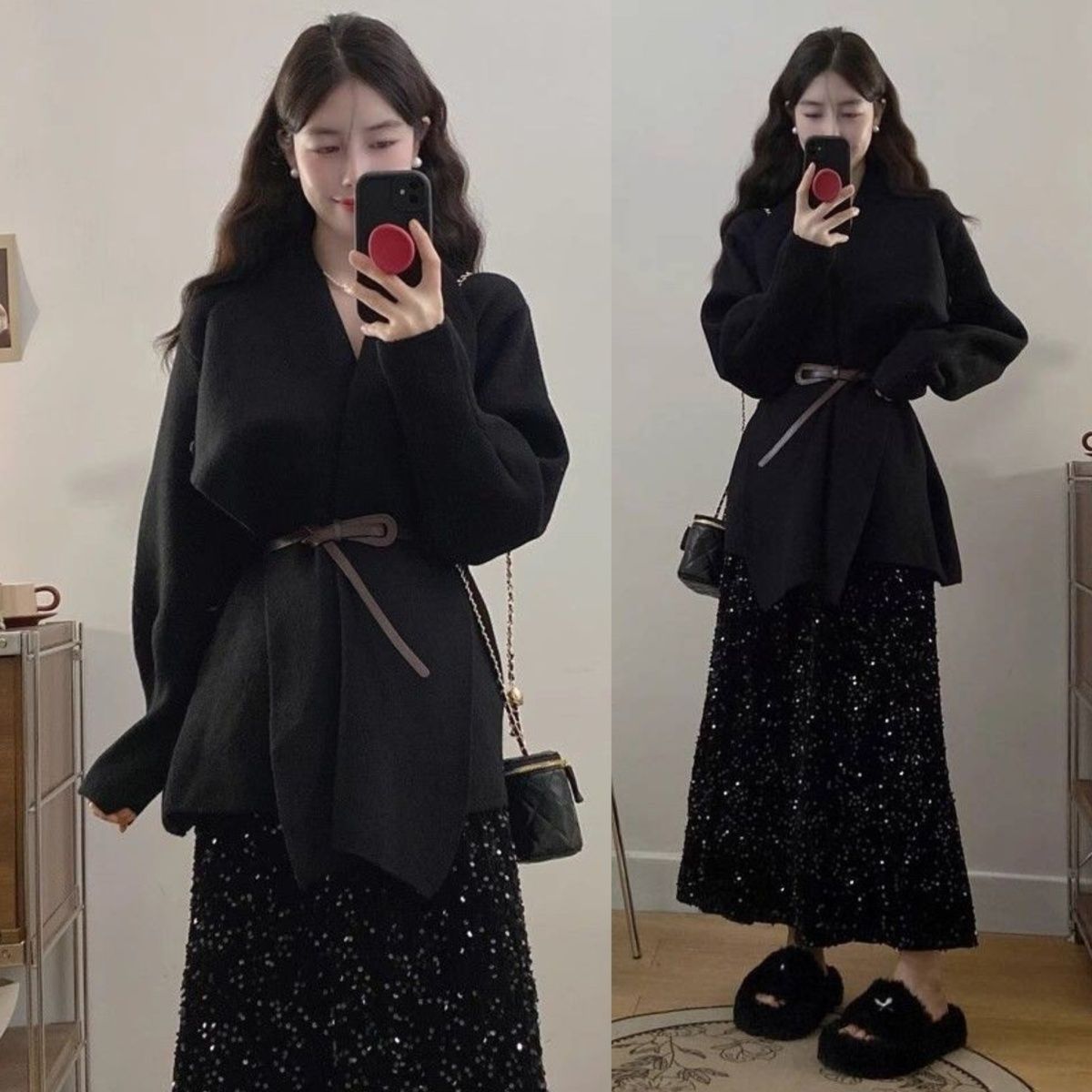 大码胖mm秋冬女赫本高级