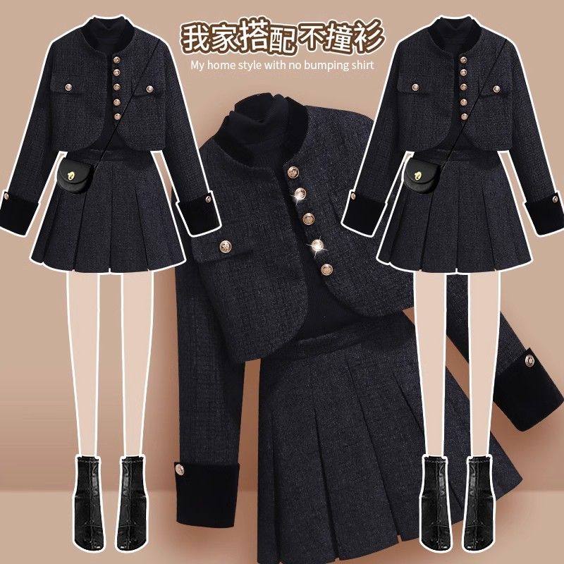 小香风套装女2024新款爆款早秋季穿搭一整套轻奢高级感时尚两件套,女装/女士精品,时尚套装,淘宝优惠券,粉丝福利购,淘宝优惠卷