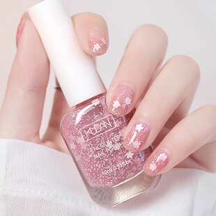 指甲油裸色免烤快干持久可撕拉速干安全无毒美甲2025新款指甲油