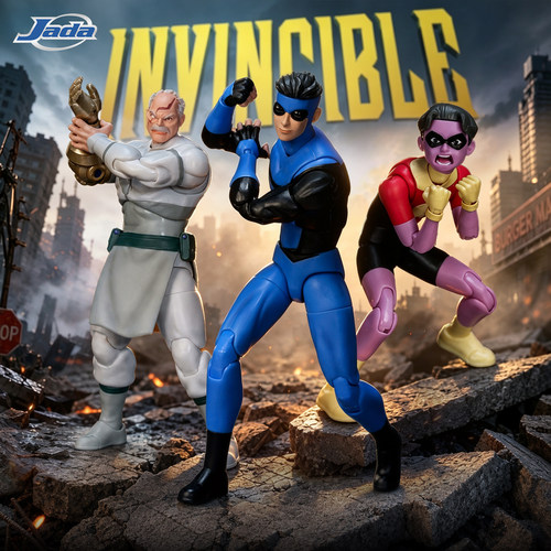 预定 Jadatoys 无敌少侠 Invincible 马克 征服者 奥利弗可动手办