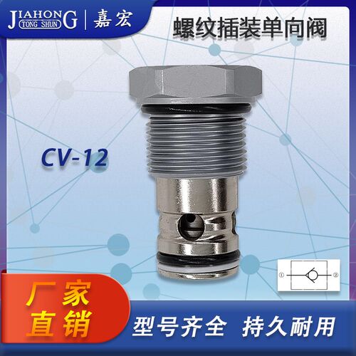 热销螺纹插装单向阀 CV-08 CV-10 CV-12 CV-16 止回阀保压阀