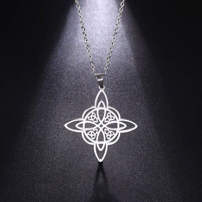 网红Dawapara Witch Knot Necklace Celtics Good Luck Irish Jew