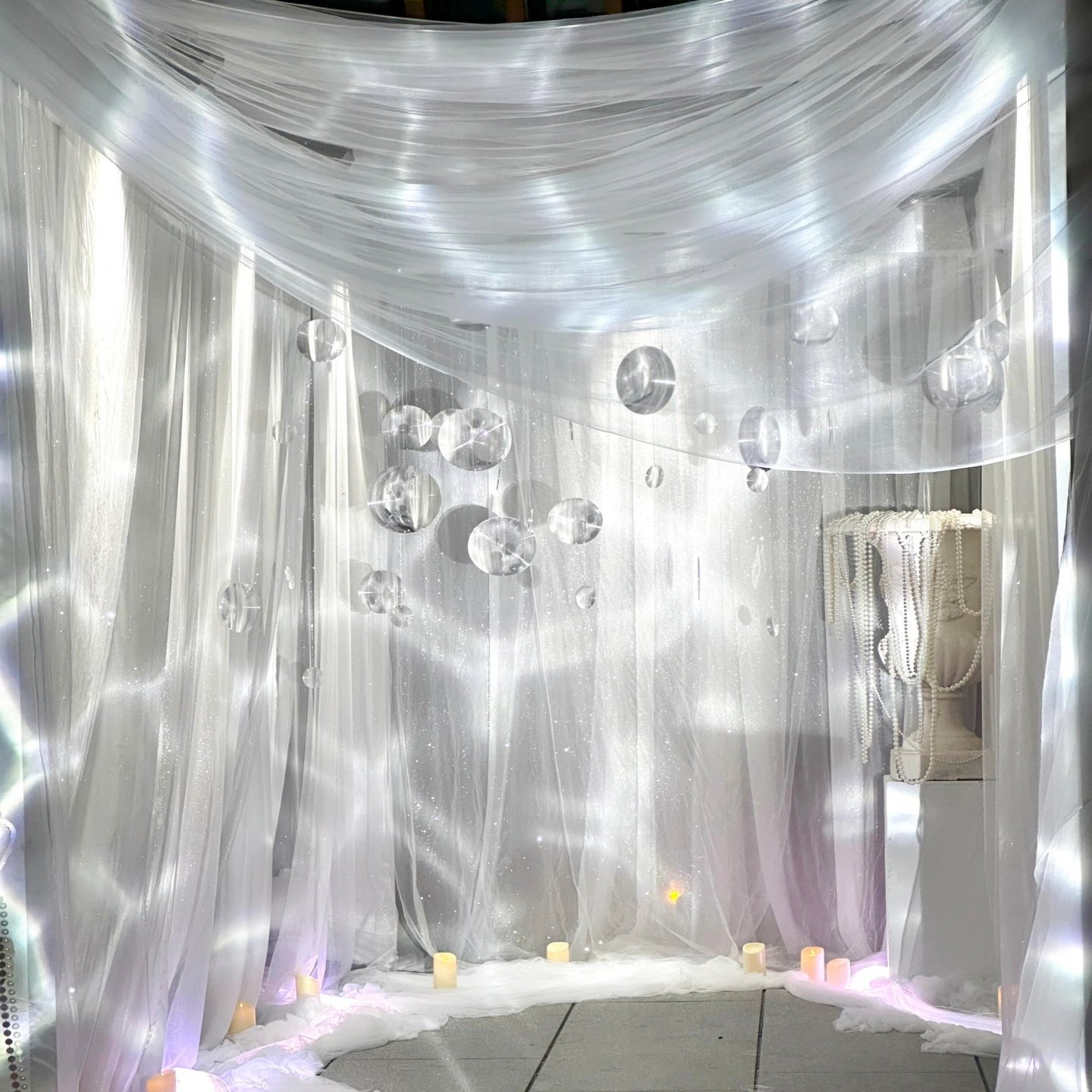 婚庆水光纱幔流光纱舞台吊顶纱幔全透明液态背景装饰布料婚礼挂纱,节庆用品/礼品,节庆布艺用品,淘宝优惠券,粉丝福利购,淘宝优惠卷