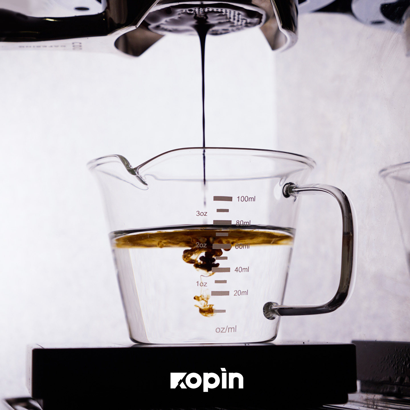 高透咖啡浓缩杯100ml刻度萃取杯图片