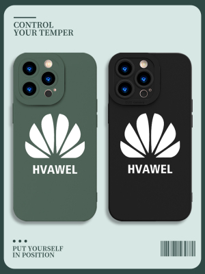 苹果改华为手机壳15标志iPhone14爱国13promax柯洁12同款11变vivo仿oppo标iQoo适用红米logo小米8p简约男防摔