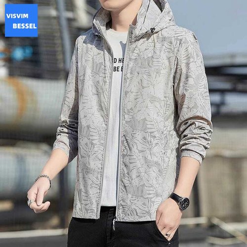VISVIM BESSEL防晒服男款夏季冰丝薄款男士防晒衣透气连帽皮肤衣