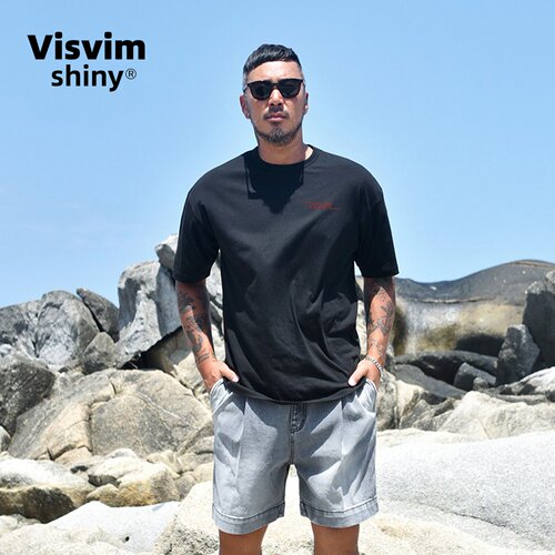 VISVIM SHINY潮牌短袖t恤男士正肩圆领夏季纯棉透气半袖体恤上衣