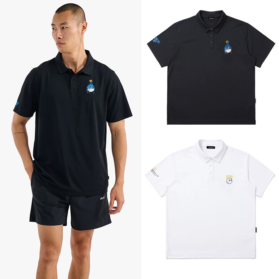 25SS 新款高品质polo衫圆领男女春夏透气纯棉T恤短袖高尔夫球服