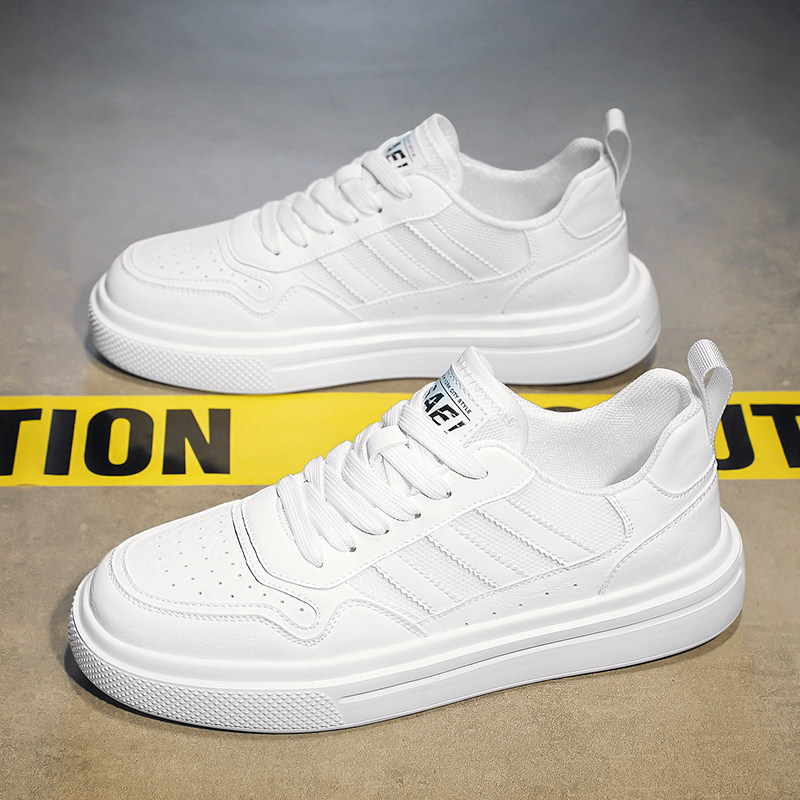 男鞋夏季透气薄款2024新款轻便舒适小白鞋男款青少年夏款网面板鞋
