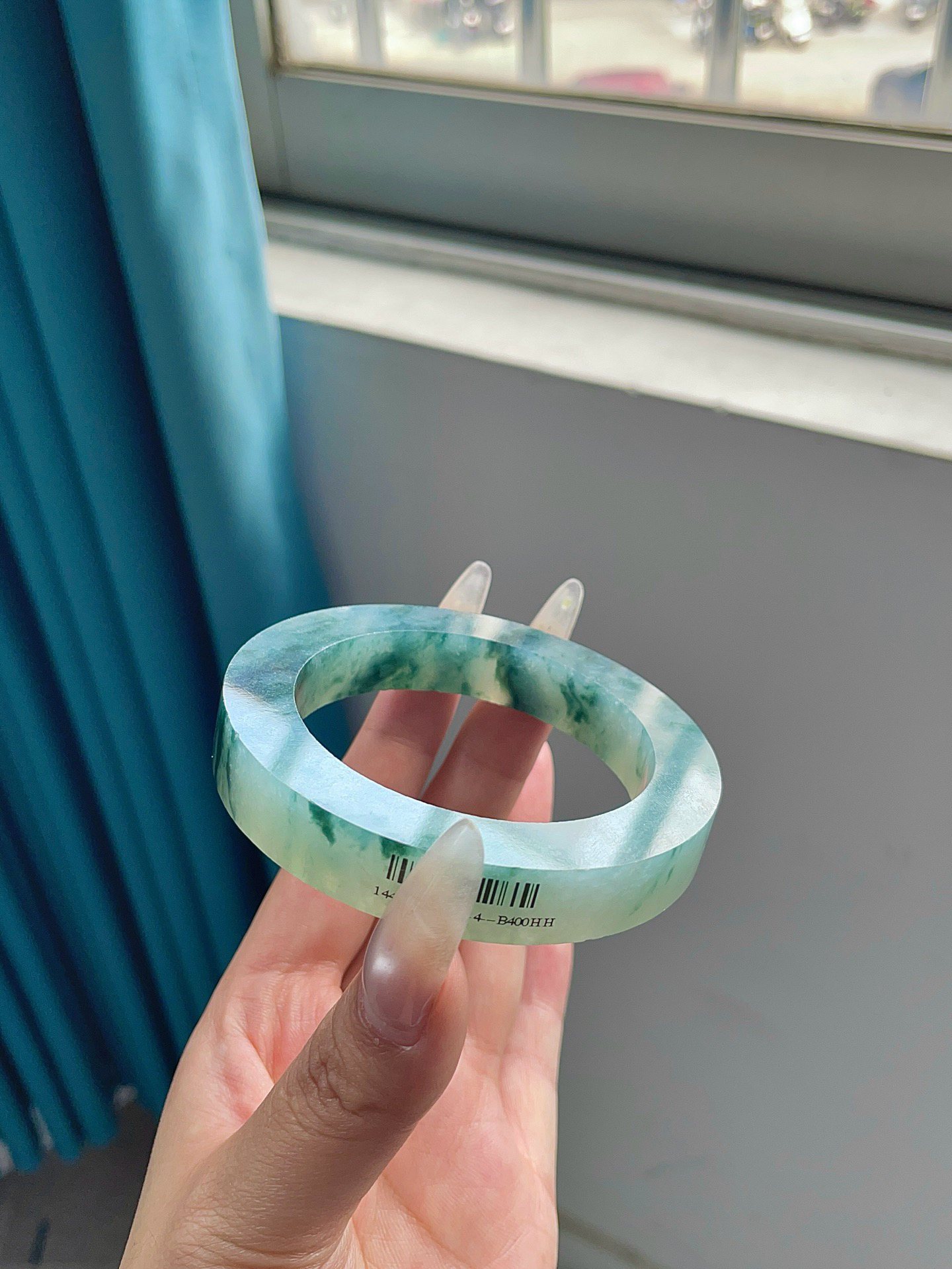 方缘翡翠 纯天然缅甸A货翡翠冰飘花手镯定制私拍无效