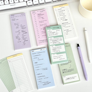 生活进度系列可撕便签本高颜值备忘记录打卡周规划日程记事留言纸