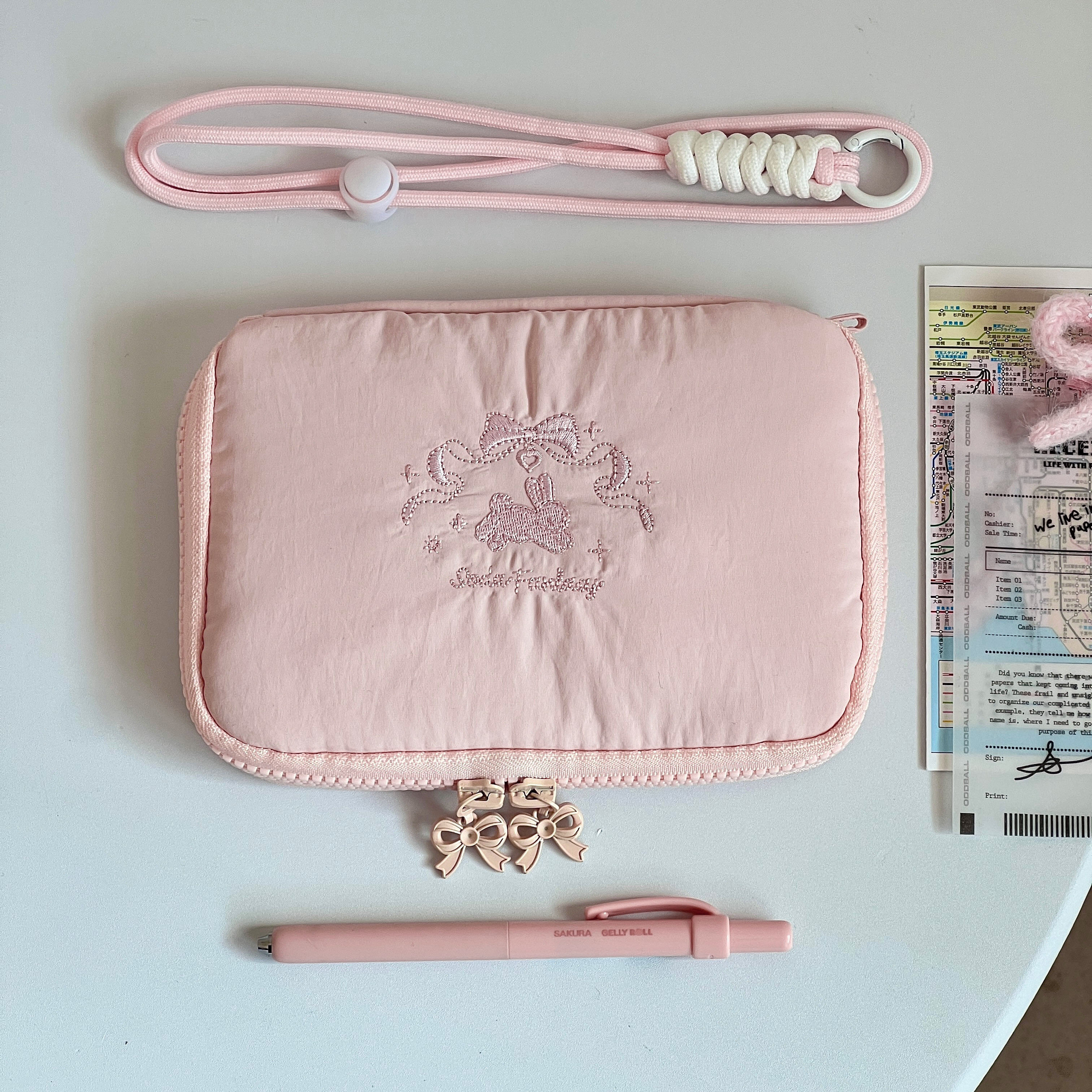 芭蕾兔卡包证件收纳包挂脖款