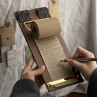 复古壁挂便签夹多功能记事备忘录板夹高颜值菜单夹咖啡店墙面装饰