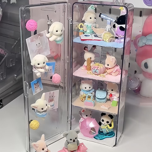 森贝儿手办透明亚克力桌面展示架