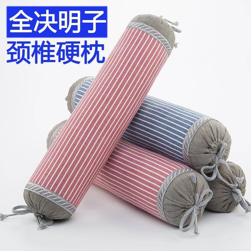 决明子枕头颈椎病专用颈椎修复圆颈椎枕套硬圆柱形睡眠荞麦牵引器