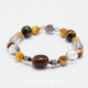 LOREN EYE 虎眼石白水晶虎金石S925银男生女生磁吸扣手链手串